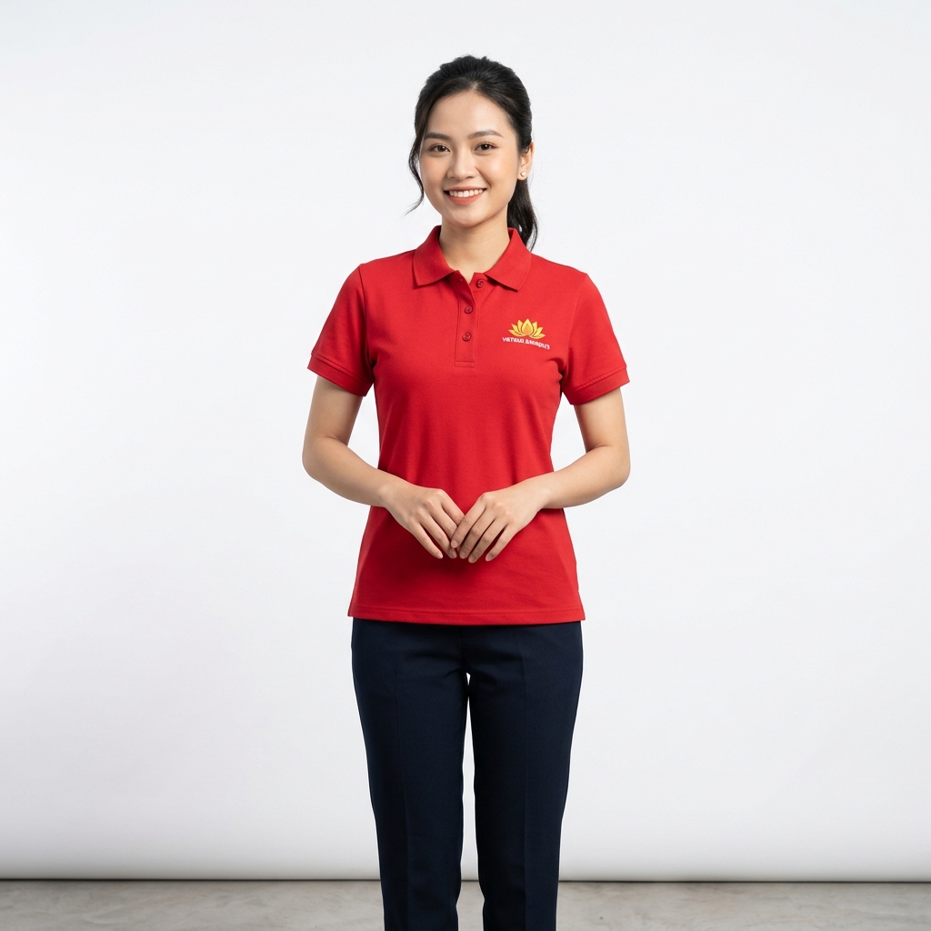 Áo Polo Nữ Cotton In Pet