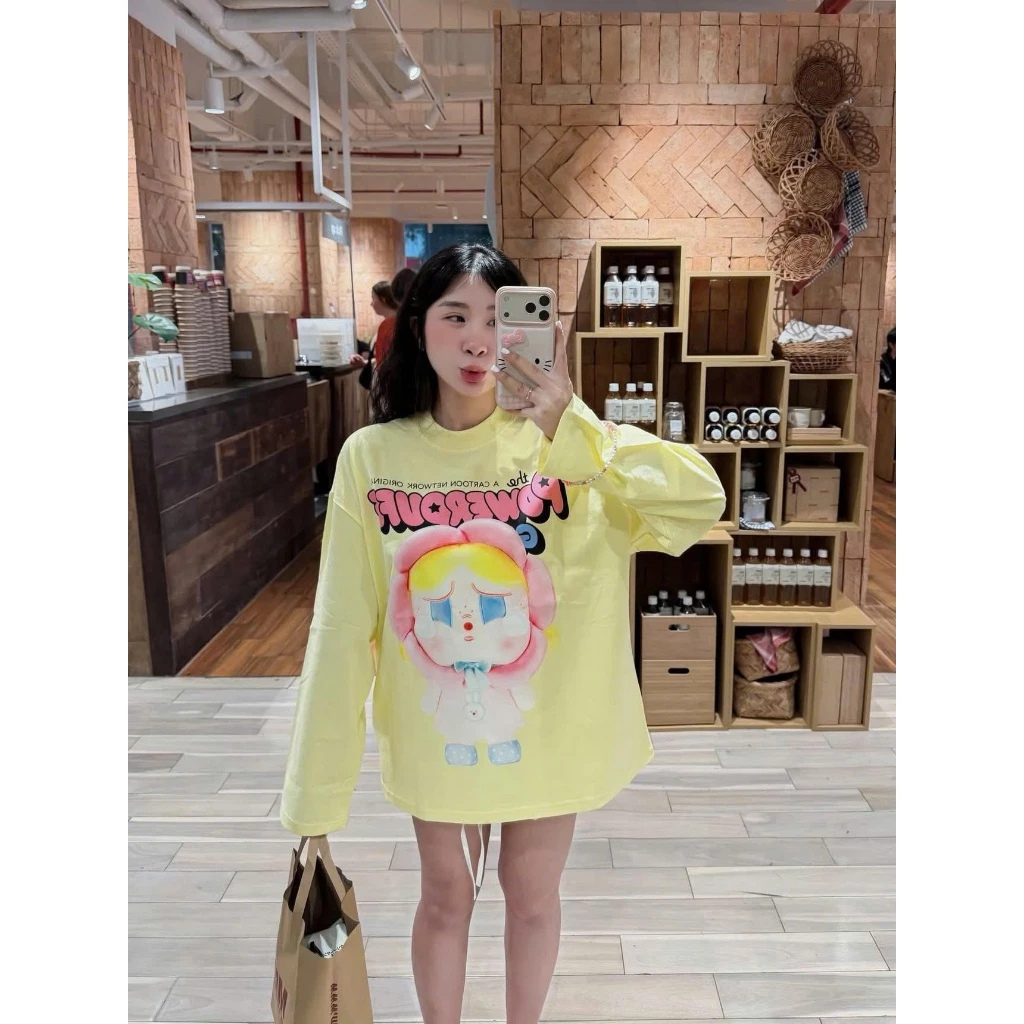 Áo longtee poppop mascot (Alt)